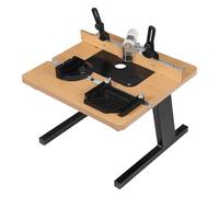 Fridgestea Table de défonceuse 200kg, Table de fraisage 43x40cm avec aspiration poussière 40mm, table de toupie en alliage d'aluminium et MDF pour rainurage, bricolage et menuiserie