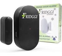 FRIDGGI - Mini Alarme de Porte frigo et réfrigérateur, Rappel de Porte Ouverte, Alertes avec délai incrémental à 60, 120 et 180 Secondes, Carillon ou sirène 80 à 110 DB. (Noir)