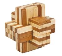 Fridolin - 17156 - Puzzle 3D en Bambou - Bloc Croix