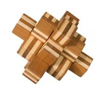 Fridolin - 17464 - Puzzle - Casse Tête en Bois Bambou - Le Bloc