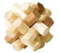 Fridolin - 17494 - Puzzles - Casse Tête Bambou - Double Noeud G