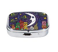 Fridolin 18224 James Rizzi Something About The Night Boîte à Pilules Métal Multicolore 5,1 x 3,6 x 1,8 cm