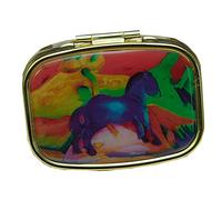 Fridolin 18236 Franz Marc Bidet Bleu Boîte à Pilules Métal Multicolore 5,1 x 3,6 x 1,8 cm