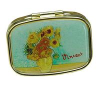 Fridolin 18242 Van Gogh Tournesols Boîte à Pilules Métal Multicolore 5,1 x 3,6 x 1,8 cm