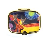 Fridolin 18276 Rosina Wachtmeister Pays des Merveilles Boîte à Pilules Métal Multicolore 5,1 x 3,6 x 1,8 cm