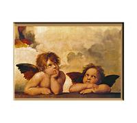 Fridolin 18307 Raphael Deux Anges Art Aimant Métal Multicolore 8 x 5,4 x 0,3 cm