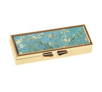 Fridolin 19981 - Boîte à pilules avec miroir - Pour 7 jours - Vincent van Gogh - Fleur d'amande