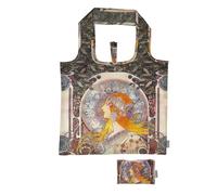 Fridolin Art Edition Eco Bag in Bag - Sac fourre-tout 2 en 1 avec célèbres motifs artistiques en PET 100 % recyclé - Sac de courses robuste et peu encombrant (45,5 x 68,5 cm, plié 15,5 x 9,5 cm,