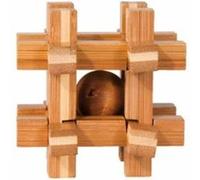 Fridolin - 17466 - Puzzle - Casse Tête En Bois Bambou - La Boite À Bille - Niveau 2 Difficile