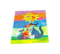 Fridolin Chiffon de nettoyage pour lunettes Motif : Rosina Wachtmeister, Momenti di felicita - Microfibre - Composition : 80 % polyester, 20 % polyamide - Dimensions : 18 x 12,5 cm