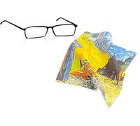 Fridolin Chiffon de nettoyage pour lunettes - Motif Van Gogh, Café de Nuit - Microfibre Composition : 80 % polyester, 20 % polyamide - Dimensions : 18 x 12,5 cm