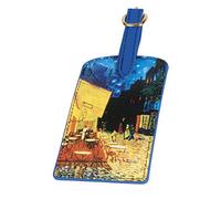 Fridolin Étiquette à Bagage Van Gogh Café de Nuit, 12 cm, Multicolore