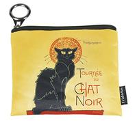 Fridolin Mini Porte-Monnaie avec Fermeture Éclair Chat Noir, 12 cm, Multicolore