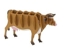 Fridolin Maquette 3D en papier Vache brune