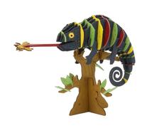 Fridolin Modèle en papier 3D - Caméléon, multicolore