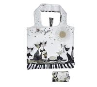 Fridolin Sac : Rosina Wachtmeister, chat sépia - « I was a bottle » recyclé, sac dans un sac, l/h : environ 48 × 60 cm (ouvert) l/h : environ 15 × 12 cm (fermé dans un petit sac), coloré, 48 × 60 cm