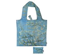 Fridolin Sac : Van Gogh, fleur d'amandier - « I was a bottle » recyclé, sac en sac, l/h : environ 48 × 60 cm (ouvert) l/h : environ 15 × 12 cm (fermé dans un petit sac), coloré, 48 × 60 cm