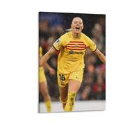 Fridolina Rolfo Poster - Impression sur toile de football du FC Barcelone et de l'équipe nationale de Suède pour décoration de chambre à coucher (40 x 60 cm)