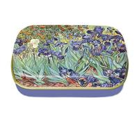 FridolinEdition Boîte à pilules, boîte à bonbons, mini boîte métallique - Motif iris - Dimensions (l x h x p) : 6,0 x 1,8 x 5,0 cm