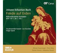 Bach – Friede Auf Erden / Cantates reconstituées – CD – Carus