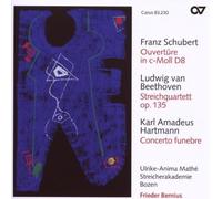 Frieder Bernius – Schubert, Beethoven, Hartmann – Œuvres pour orchestre à cordes – CD – Carus