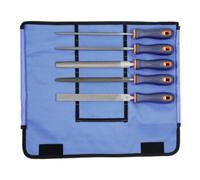 Friedr. Dick DICK Set de limes avec manche 2K, 5 pièces, dans pochette roulante métal, coupe 2, longueur sans queue : 300 mm Quantité:1