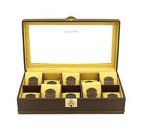 Ecrin 10 montres, Carbone, fibre de carbone intérieur jaune - Jaune -