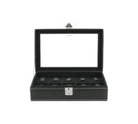 Ecrin 10 montres, London, cuir noir - Noir -