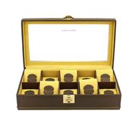 Ecrin 10 montres, Carbone, fibre de carbone intérieur jaune - Jaune -