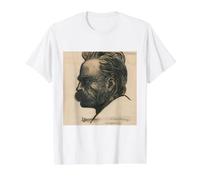 Friedrich Nietzsche ECCE Homo Philosophe Penseur Philosophie Penseur T-Shirt Graphique avec Valeur, Homme, Blanc, L