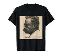 Friedrich Nietzsche ECCE Homo Philosophe Penseur Philosophie Penseur T-Shirt Graphique avec Valeur, Homme, Noir, XL