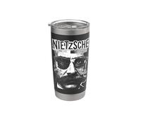 Friedrich Nietzsche Nietzscheanisme Funny Pop Art Philosophie Gobelet isotherme en acier inoxydable double paroi