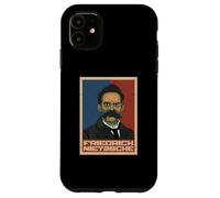 Friedrich Nietzsche Philosophe Allemand Portrait rétro Coque pour iPhone 11