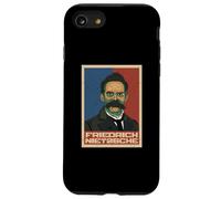 Friedrich Nietzsche Philosophe Allemand Portrait rétro Coque pour iPhone SE (2020) / 7/8