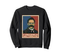 Friedrich Nietzsche Philosophe Allemand Portrait rétro Sweatshirt