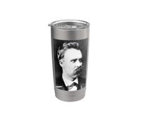 Friedrich Nietzsche Philosophe Philosophie Penseur Moralité Gobelet isotherme en acier inoxydable double paroi