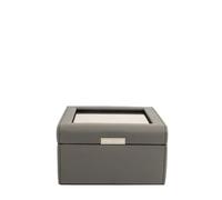 Friedrich23 Bond Coffret à montres en synthétique fin Taupe 18 x 18 x 8,5 cm