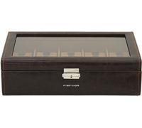 Friedrich23 - Montres valise, Bond, synthetique fin, 10 montres, brun 20084-3