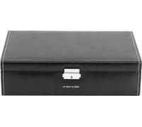 Friedrich23 - Montres valise, Bond, synthetique fin, 10 montres, noir 20068-2