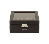 Friedrich23 - Montres valise, Bond, synthetique fin, 6 montres, brun 20085-3