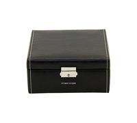 Friedrich23 - Montres valise, Bond, synthetique fin, 6 montres, noir 20069-2
