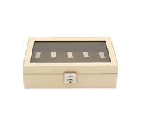 Friedrich23 - Montres valise, Cordoba, cuir, 10 montres, beige 26215-8