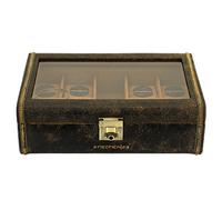 Friedrich23 - Montres valise, Cubano, cuir, 8 montres, brun 27022-6