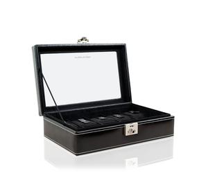 Friedrich23 Montres Valise London pour 10 Montres Avec Fenêtre - Noir