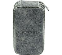 Friedrich23 - RV- étui pour montres, Cubano, cuir, 2 montres, gris 27019-8