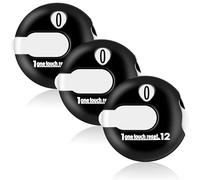 Frienda Lot de 4 mini compteurs de points de golf avec réinitialisation One Touch et fixation simple au gant Scorekeeper (Noir)