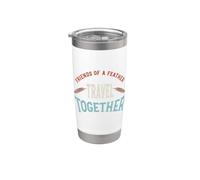 Friendcation, Amis d'une plume, voyagez ensemble Gobelet isotherme en acier inoxydable double paroi