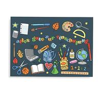 Friendly Fox Carte de rentrée des classes, carte de rentrée des classes, carte de vœux pour la rentrée scolaire, toutes les bonnes cartes de félicitations, enfant à l'école