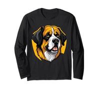 Friendly Saint Bernard - Portrait de Chien Géant Doux Manche Longue