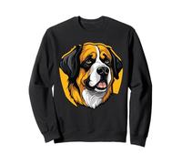 Friendly Saint Bernard - Portrait de Chien Géant Doux Sweatshirt